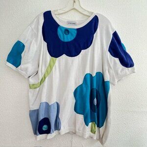 Alfred Dunner Womens Pullover Top Plus Size 2X